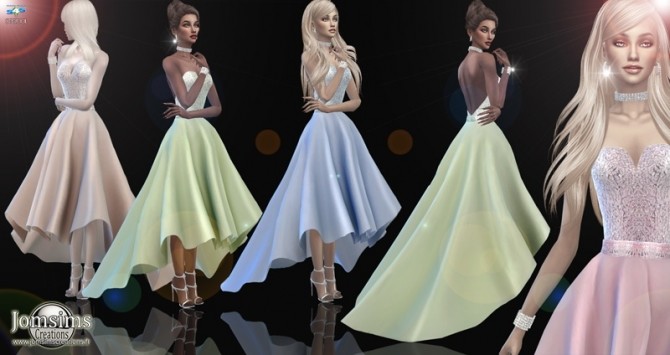 Sims 4 Xanaelle dress at Jomsims Creations