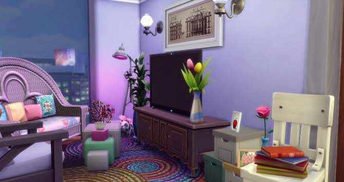 Sims 4 Topaze 1312, 21 Rue Chic apartment at Studio Sims Creation