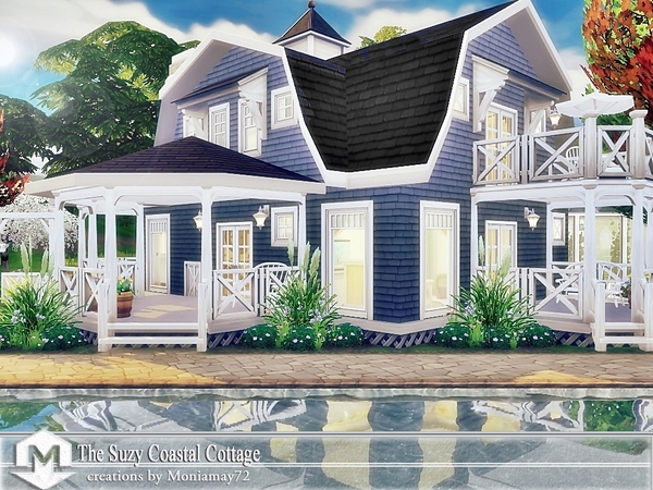 Sims 4 The Suzy Coastal Cottage by Moniamay72 at TSR