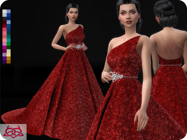 Sims 4 Wedding Dress 12 RECOLOR 2 by Colores Urbanos at TSR