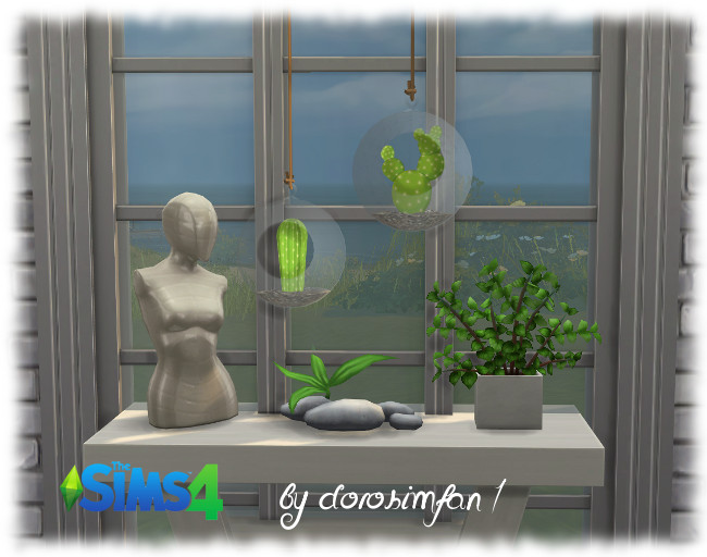 Sims 4 Cactus in glass sphere by dorosimfan1 at Sims Marktplatz