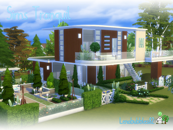 Sims 4 Sims Tranquil house by Lenabubbles82 at TSR