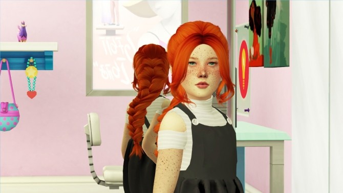 Sims 4 ANTO ALESSANDRA HAIR K + T at REDHEADSIMS