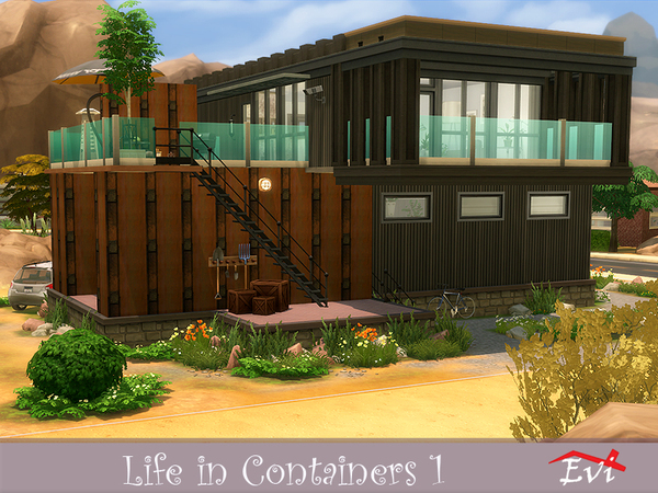 Sims 4 Life in Containers 1 by evi at TSR