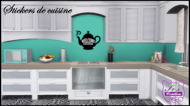 Sims 4 Kitchen Stickers by Sophie Stiquet at Sims 4 Fr