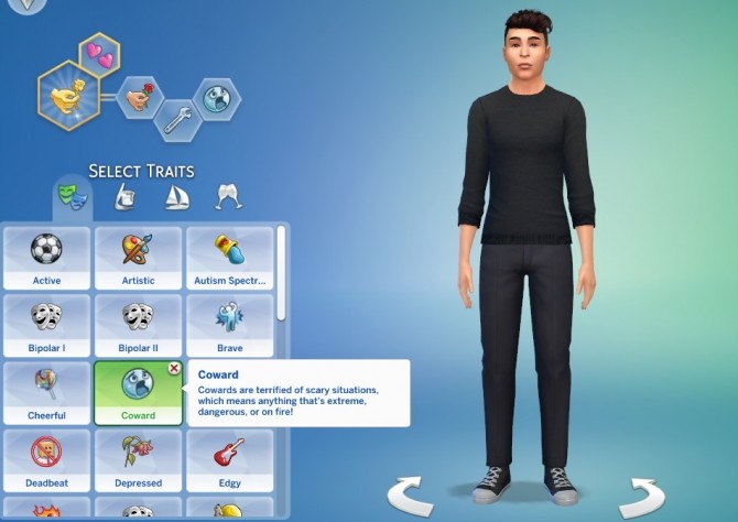 Sims 4 Coward Trait by GoBananas at Mod The Sims