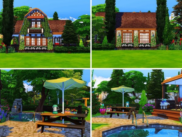 Sims 4 Cozy Family Cottage by MychQQQ at TSR