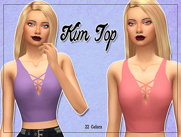 Sims 4 Kim top at Kass