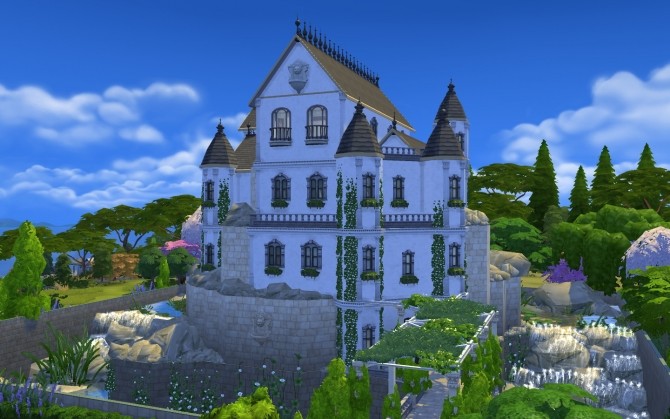 Sims 4 Mountain Set Castle by catdenny at Mod The Sims