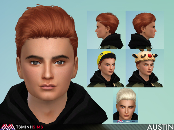 Sims 4 Austin Hair 54 by TsminhSims at TSR