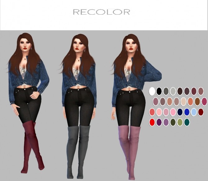 Sims 4 Cuissardes boots at Simply Simming