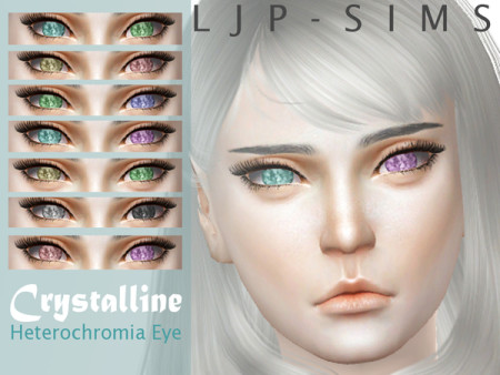 Crystalline Heterochromia eyes by LJP-Sims at TSR