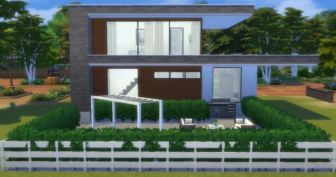 Sims 4 The Small Modern Beauty home by NoteCat at Mod The Sims