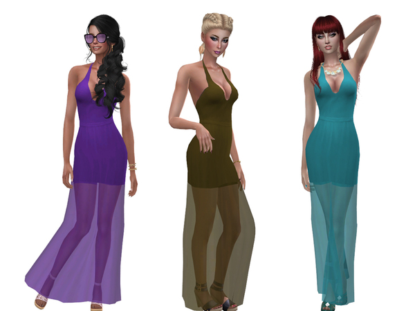 Sims 4 Tiphaine dress by Simalicious at TSR
