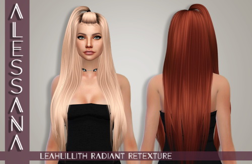 Sims 4 LeahLillith Radiant Hair Retexture at Alessana Sims