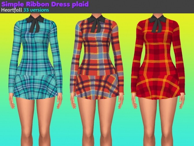 Sims 4 Simple ribbon dress fabric at Heartfall