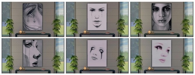 Sims 4 Cuadro Tears posters at Nefertari 13