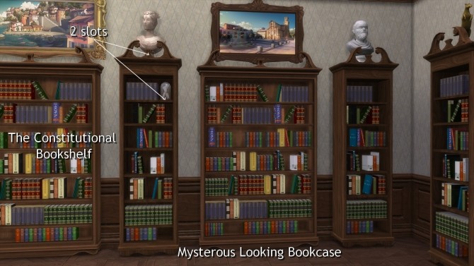 Sims 4 Bookshelves from TS2 & TS3 by TheJim07 at Mod The Sims