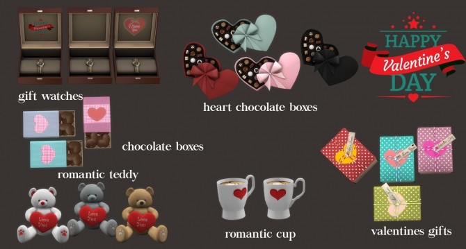 Sims 4 Valentines Day set (P) at Leo Sims