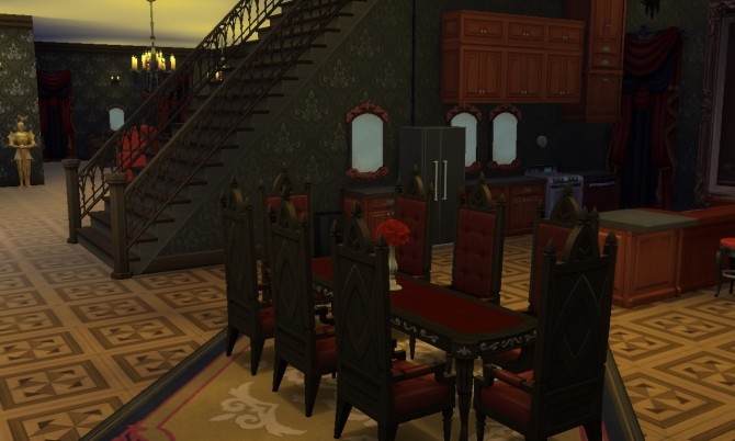 Sims 4 Vampire Mansion II no CC at Tatyana Name