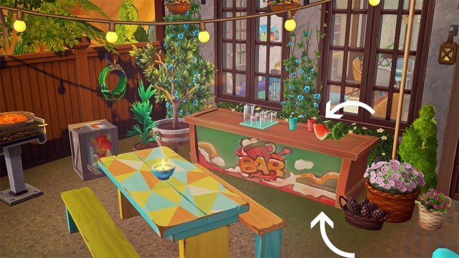 Sims 4 Colorful outdoor set conversion at Josie Simblr