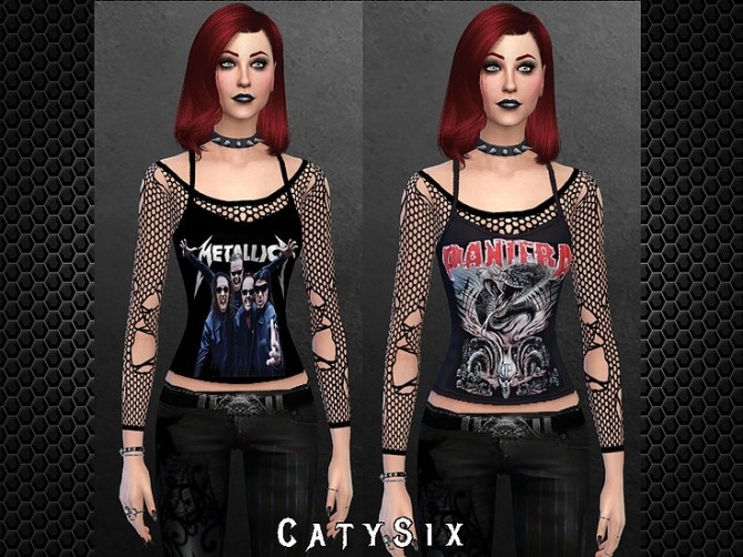 Sims 4 5 Tank Tops / Bands V2 at CatySix