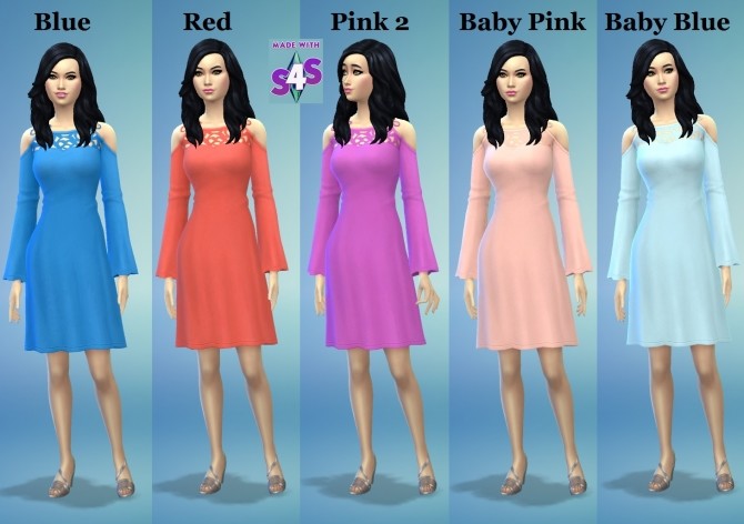 Sims 4 EP04 Lace Dress by wendy35pearly at Mod The Sims