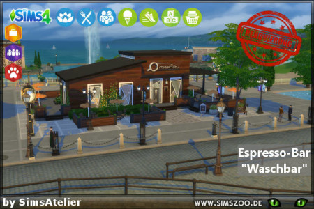 Waschbar Espresso-Bar by SimsAtelier at Blacky’s Sims Zoo