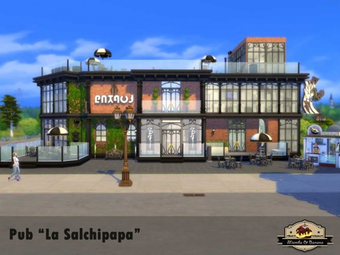 Sims 4 Pub La Salchipapa (No CC) by mamba black at Mod The Sims