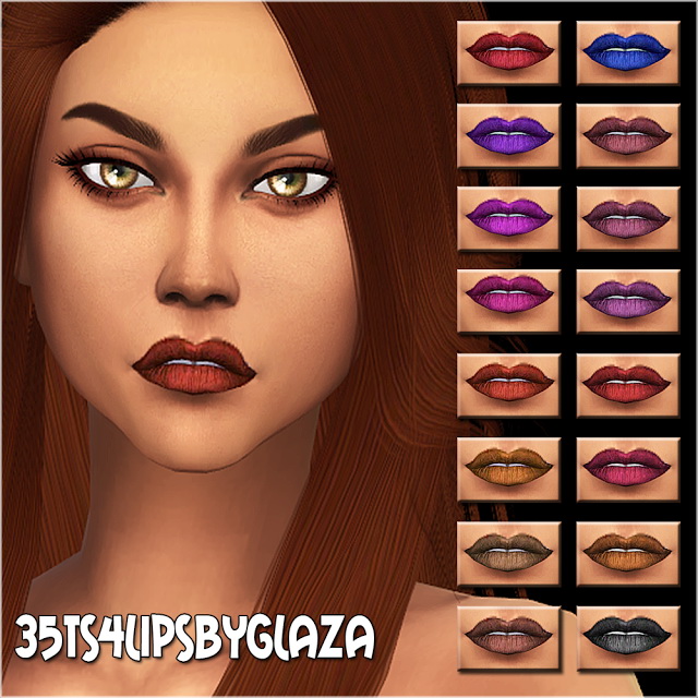 Sims 4 Lips #35 at All by Glaza