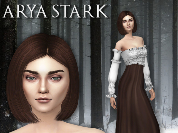 Sims 4 Arya Stark by koalas1234 at TSR