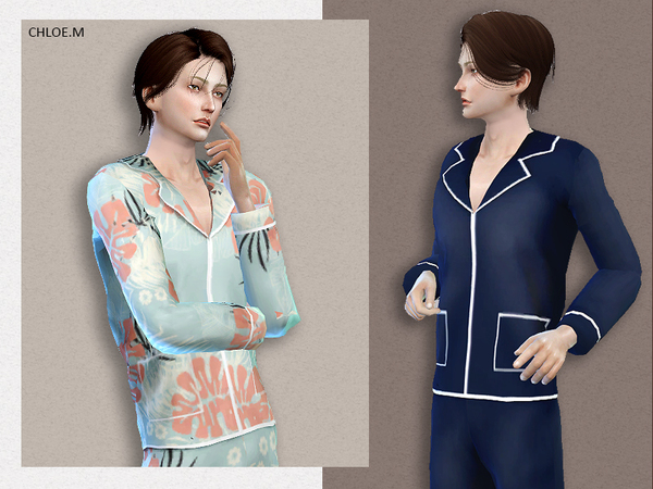 Sims 4 Pajama by ChloeMMM at TSR