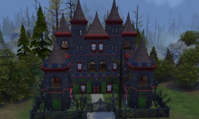 Sims 4 Dark Castle no CC at Tatyana Name