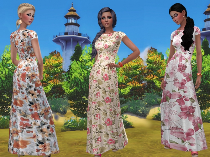 Veronica dress by Simalicious at Mod The Sims » Sims 4 Updates.