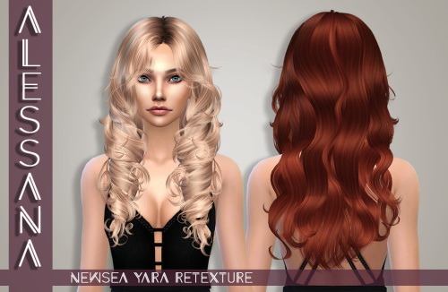 Sims 4 NewSea Yara Hair Retexture at Alessana Sims