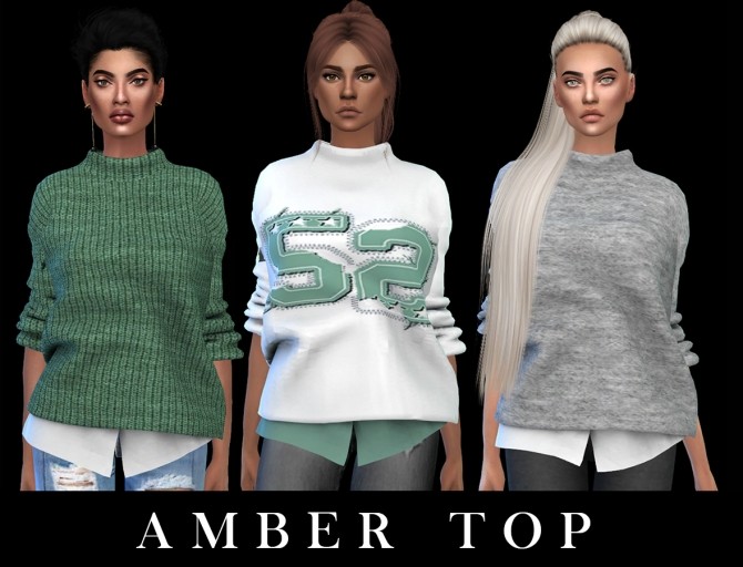 Sims 4 Amber Top Fixed at Leo Sims