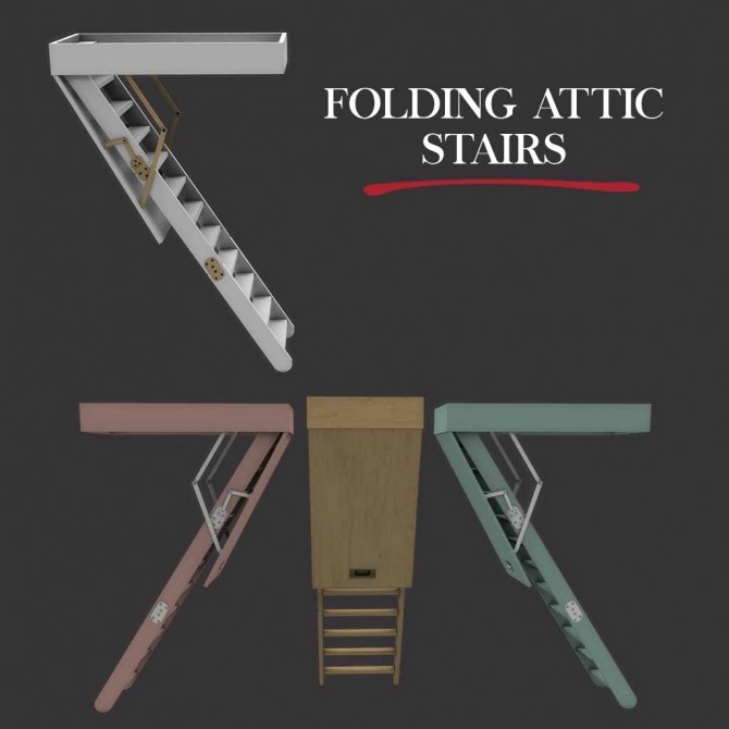 Sims 4 Attic Stairs Fixed at Leo Sims