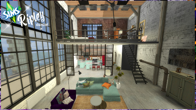 Sims 4 Ripley city loft at Pandasht Productions