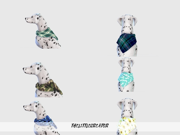 Sims 4 Large Dog Collars by TheLittleCreator at TSR
