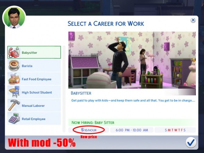 Sims 4 Realistic Salaries (Lower Career Payout) by Satira at Mod The Sims