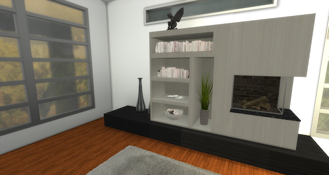 Sims 4 Rollins modern living room at Pandasht Productions