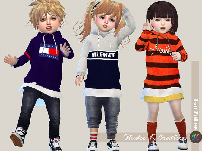 Giruto 46 hoodie Sweater for toddler at Studio K-Creation » Sims 4 Updates