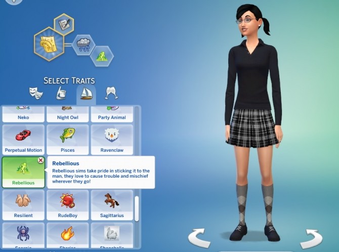 Sims 4 Rebellious Trait by GoBananas at Mod The Sims