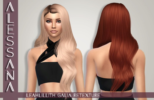 Sims 4 LeahLillith Galia Hair Retexture at Alessana Sims