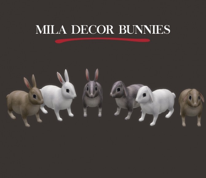 Sims 4 Decor Bunnies at Leo Sims