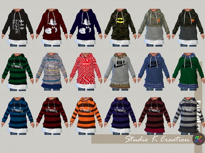 Sims 4 Giruto 46 hoodie Sweater for toddler at Studio K Creation