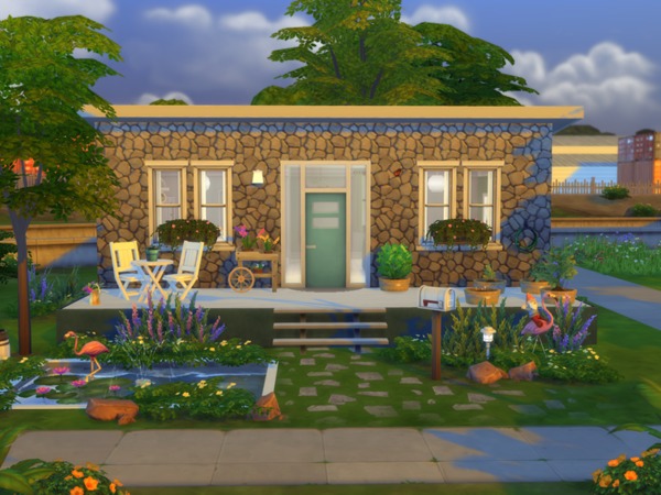 Sims 4 Cute Starter Cottage by Katinas at TSR