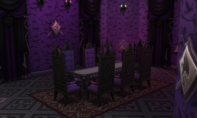 Sims 4 Dracula Castle (no CC) at Tatyana Name