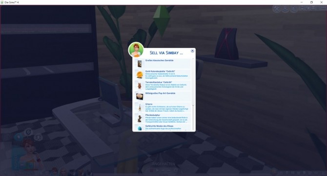 Sims 4 Sell via Simbay at LittleMsSam