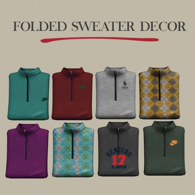 Sims 4 Folded Sweaters at Leo Sims
